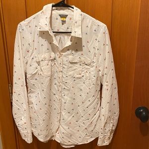 Eddie Bauer lightweight long sleeve button up, medium